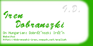 iren dobranszki business card